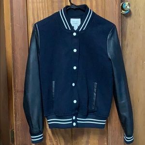 Navy blue/ black Varsity jacket